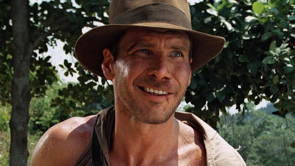 Indiana Jones Harrison Ford sorrindo arquivo