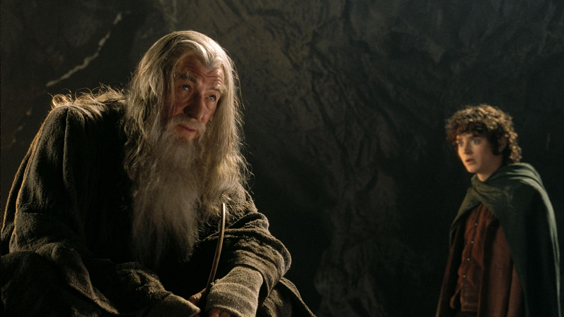 Gandalf e Frodo Bolseiro - O Senhor dos Anéis